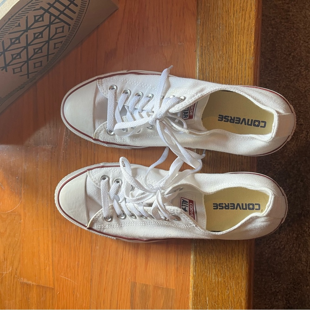 Converse White Canvas Sneakers